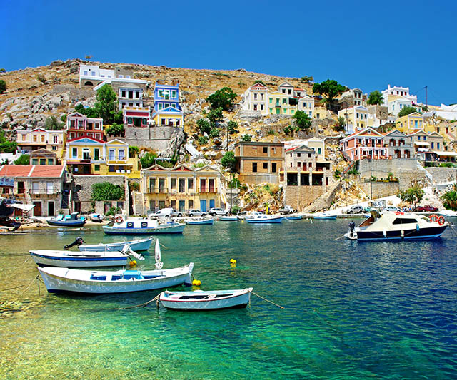 Greece_Houses_Sea Barche a Corfù